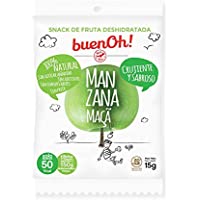 Manzana deshidratada crujiente - Pack 18 x 15g - Sin azúcar añadido- sin gluten- sin aditivos y sin freír. 100% Natural…
